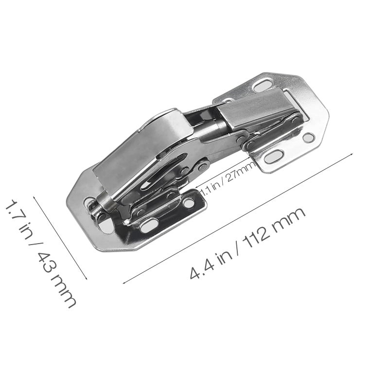 Lancher 4-Pack Hinge Easy Installation Hinges Full Overlay and Insert Hinge for Drawer Window Cupboard Soft Close Cabinet Door Hinges - Image 4